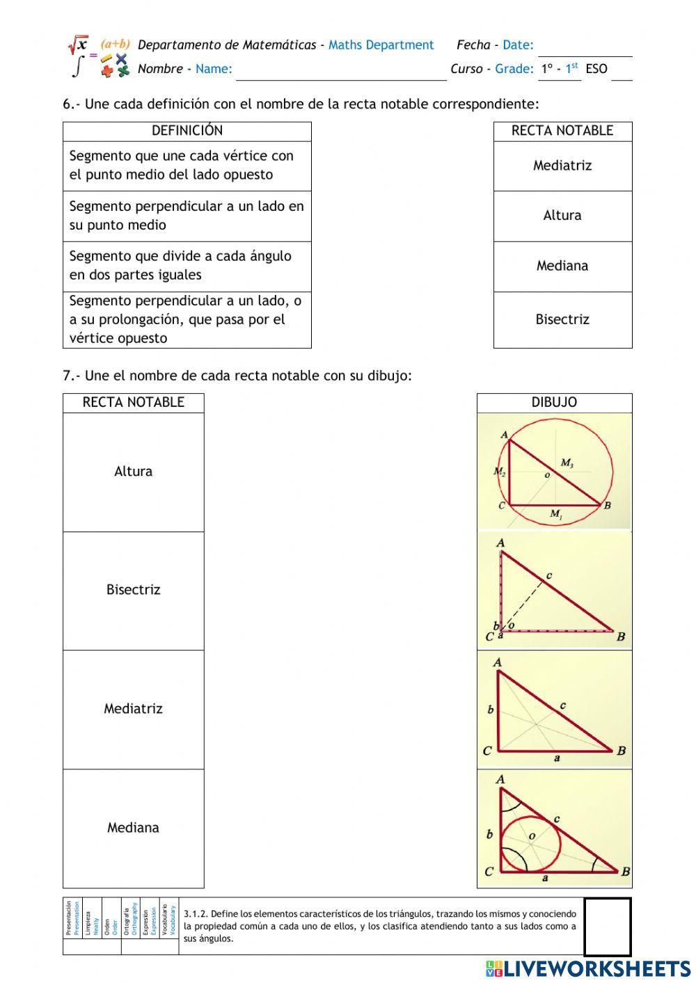 Geometría Triángulos