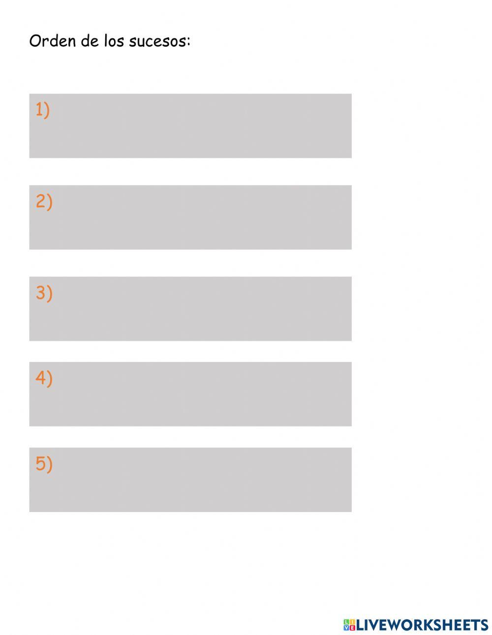 Orden de sucesos