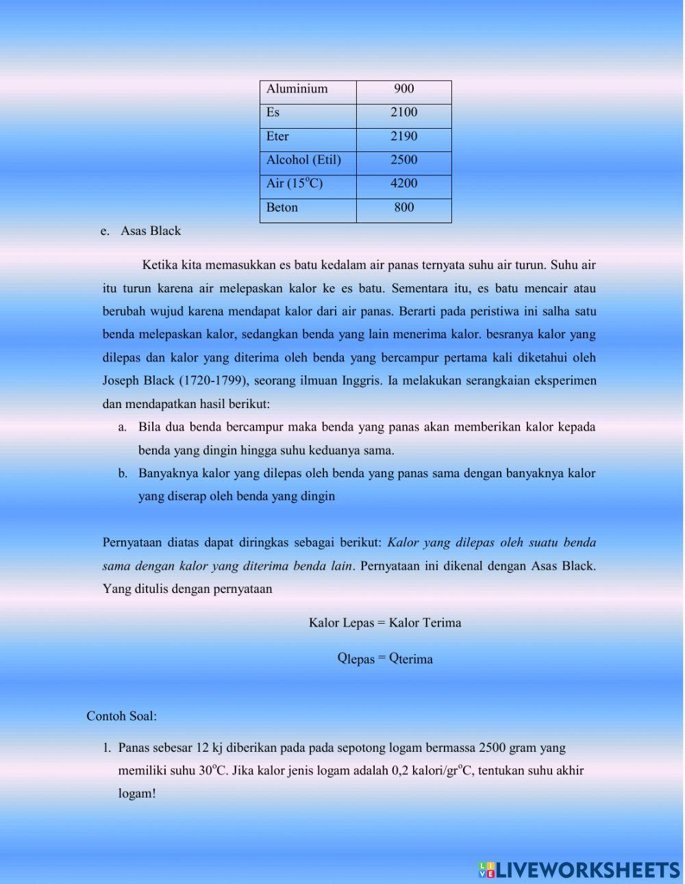 Kalor dan Perpindahannya