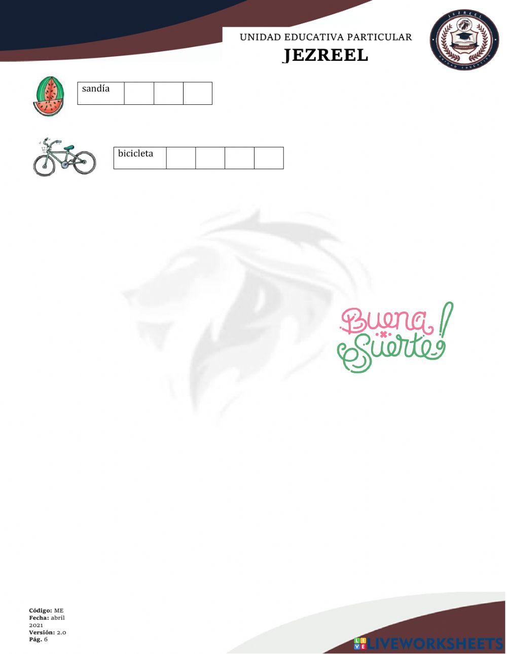 Evaluación de Lengua y Literatura