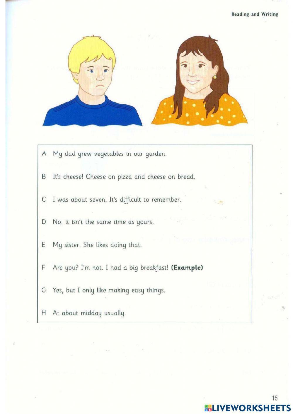 FLYERS READING AND WRITING