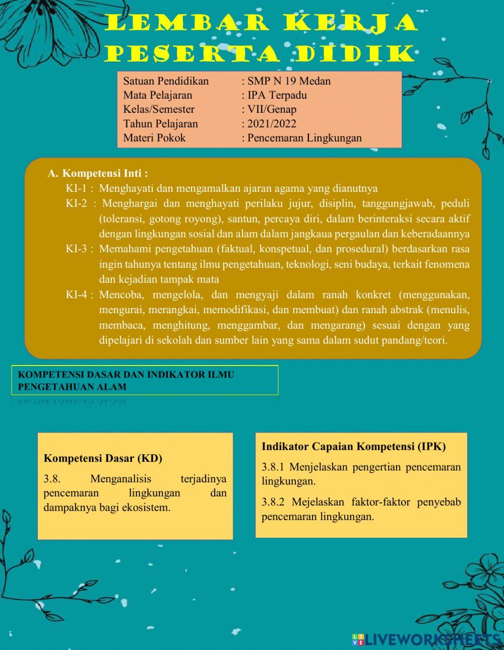 Pencemaran Lingkungan