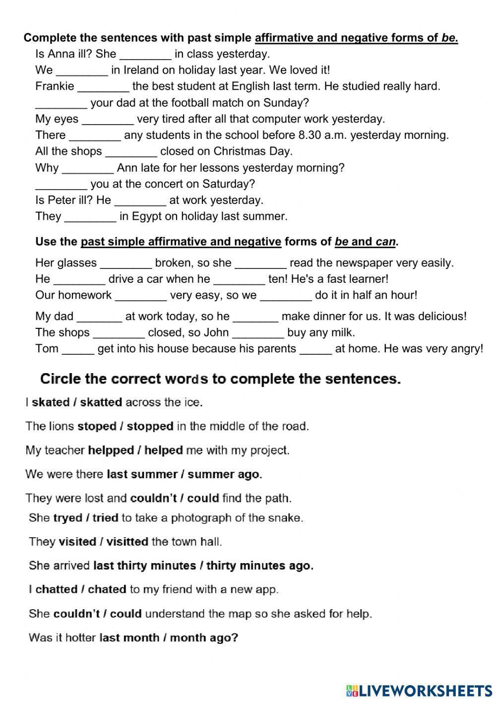 Solutions elementary 3rd edition Unit 6 Check