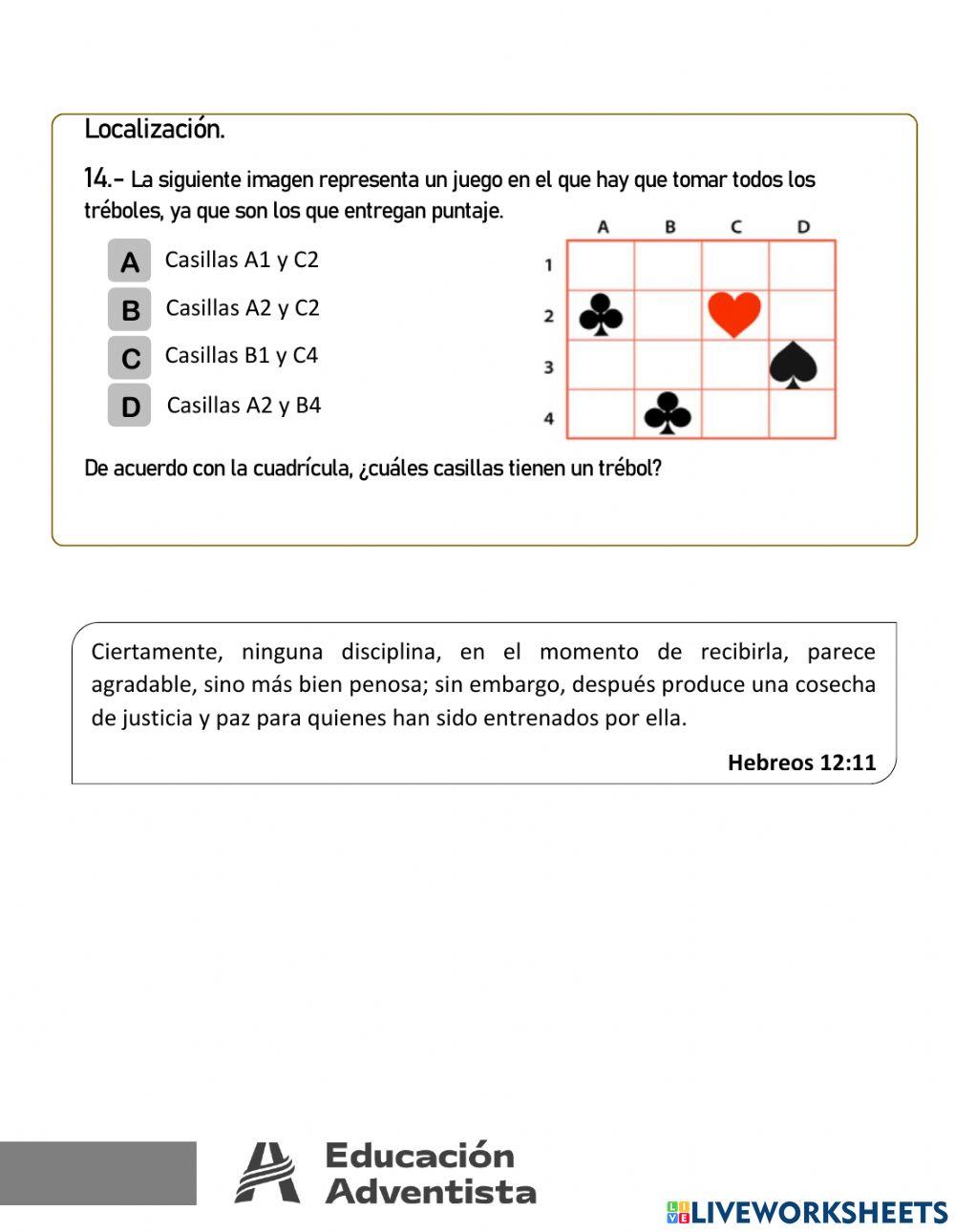 Evaluación Diagnóstica Matemática