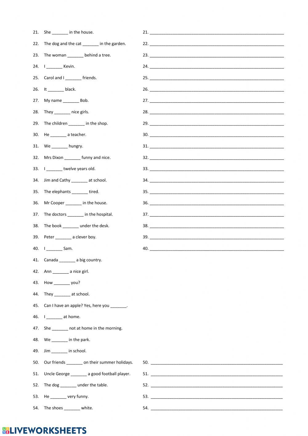 PRESENT SIMPLE OF -TO BE´: AM-IS-ARE