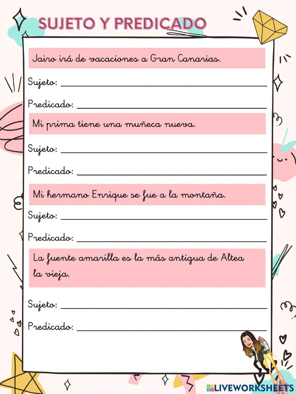 El sujeto y el predicado