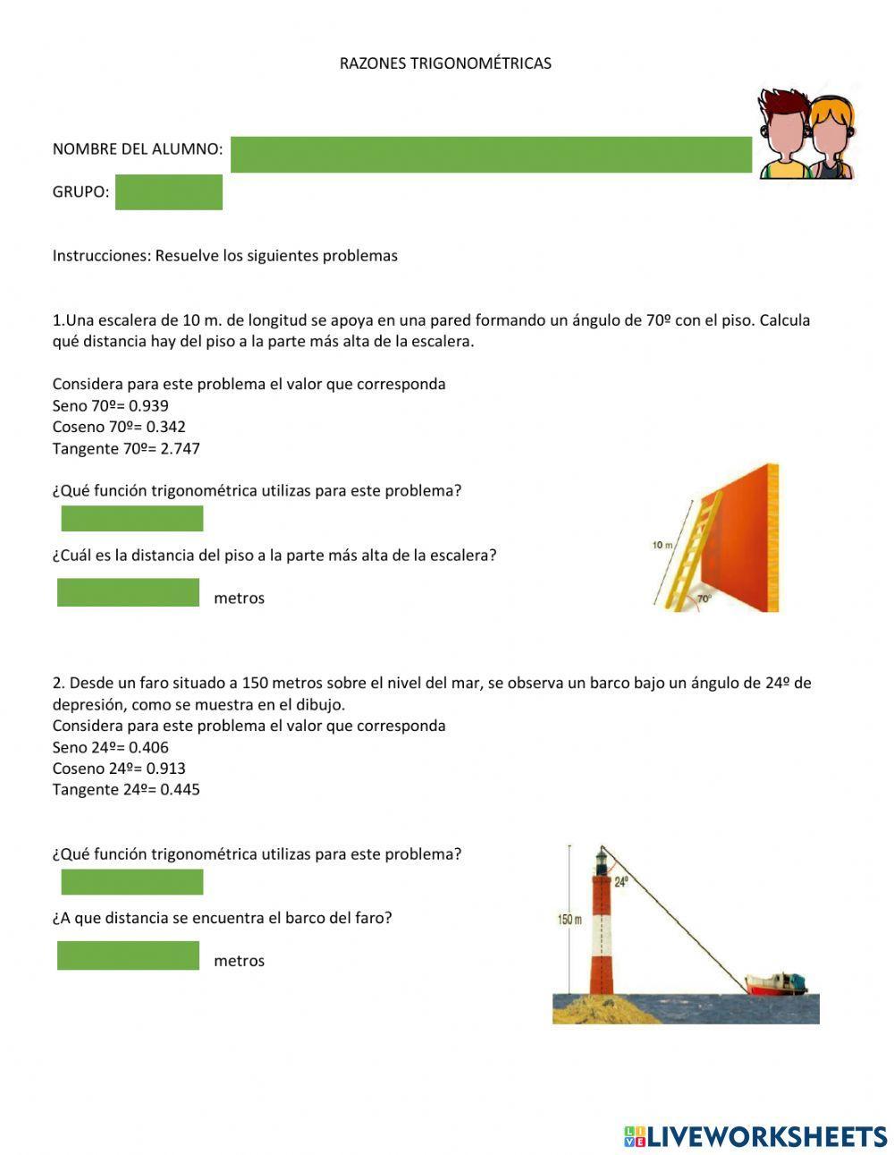 Razones trigonométricas iii