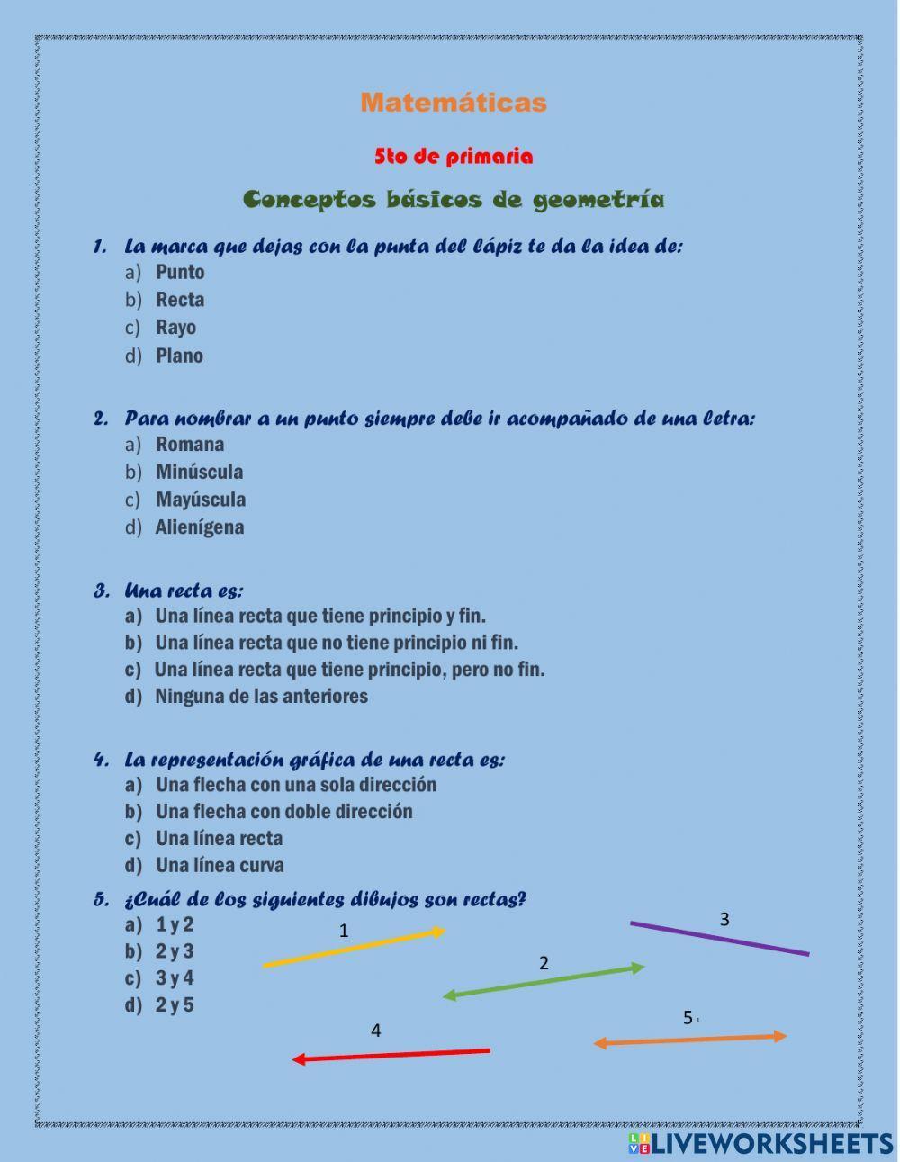 Conceptos básicos de geometria