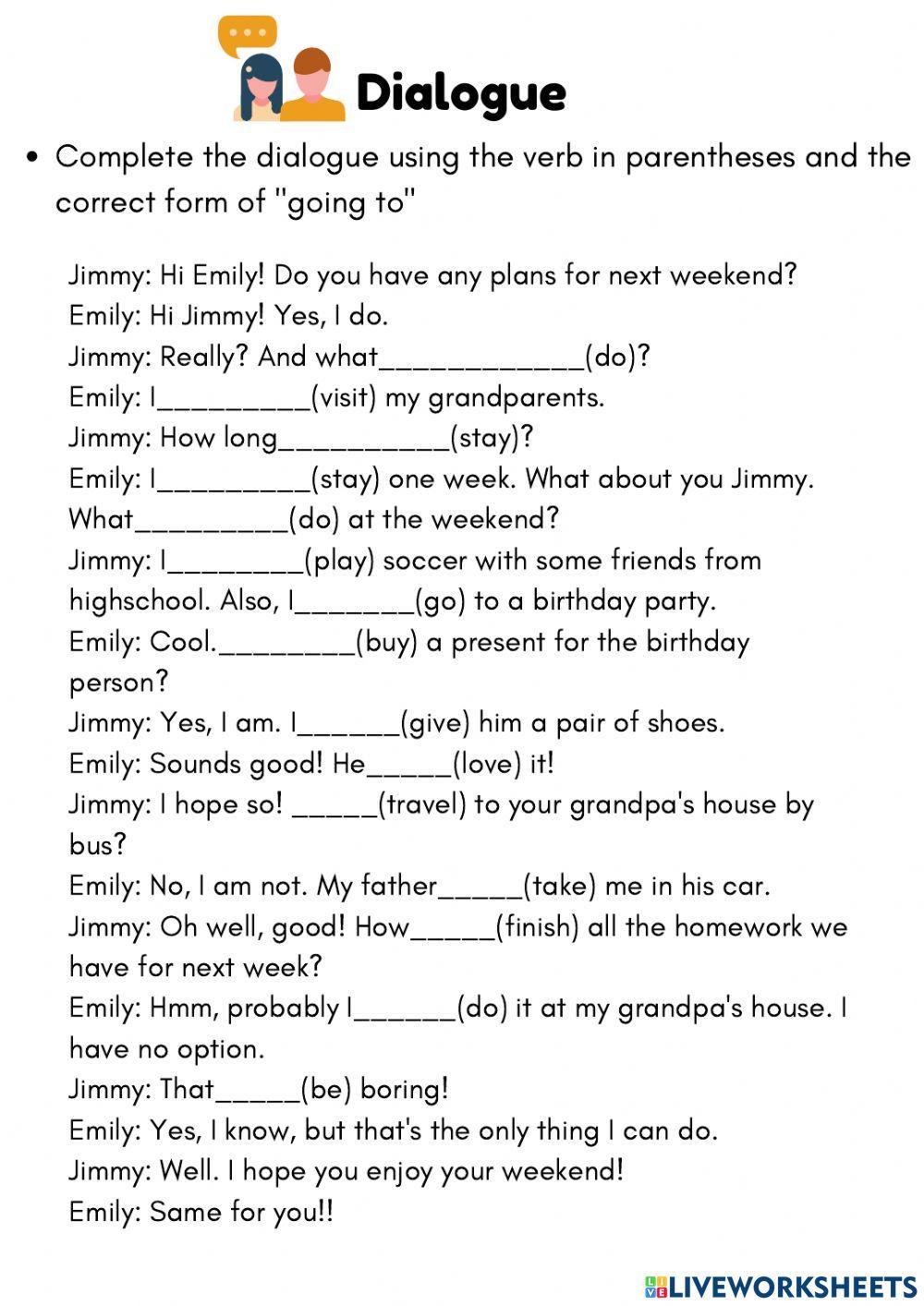 Plans for the Weekend