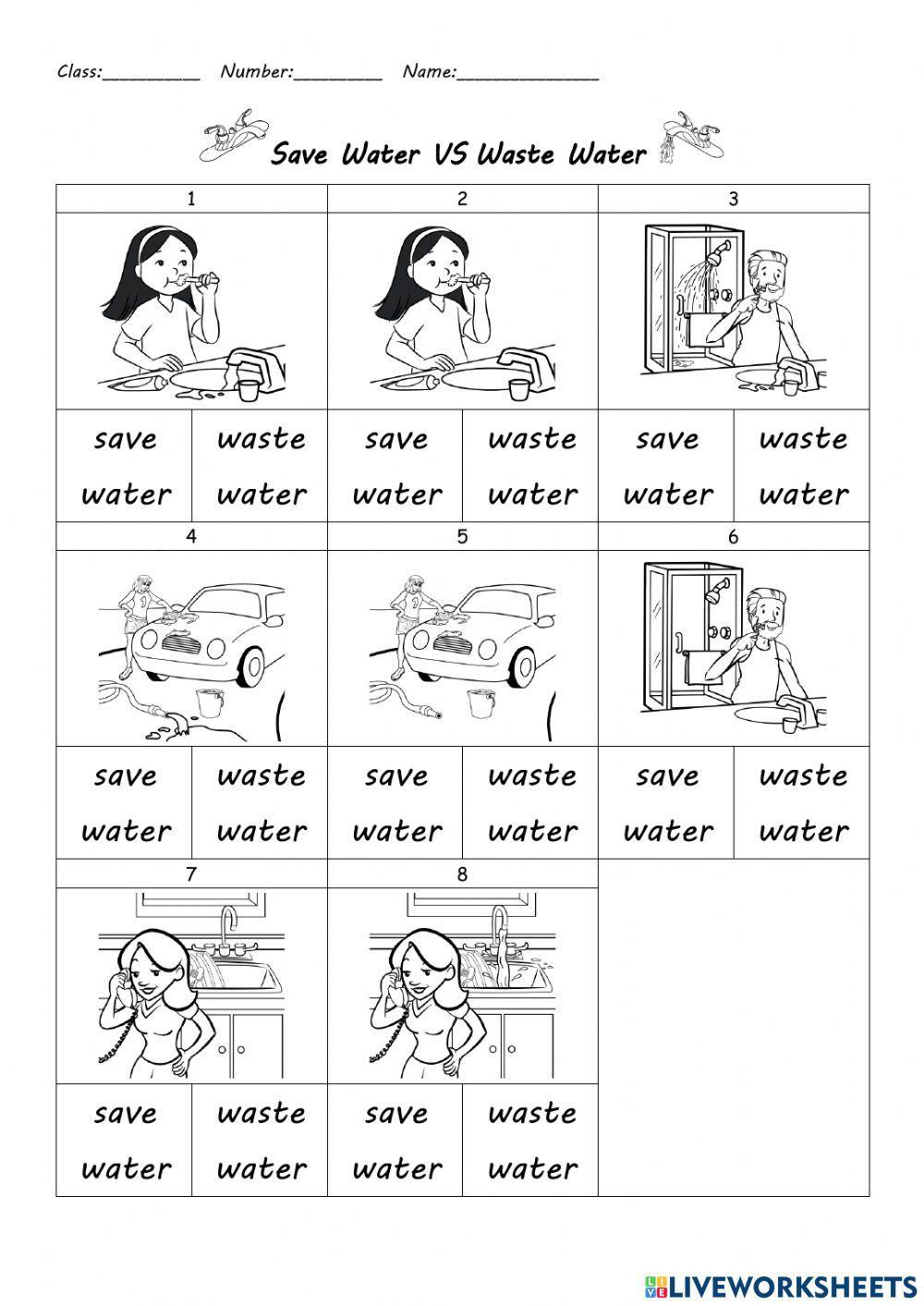 Save Water VS Waste Water