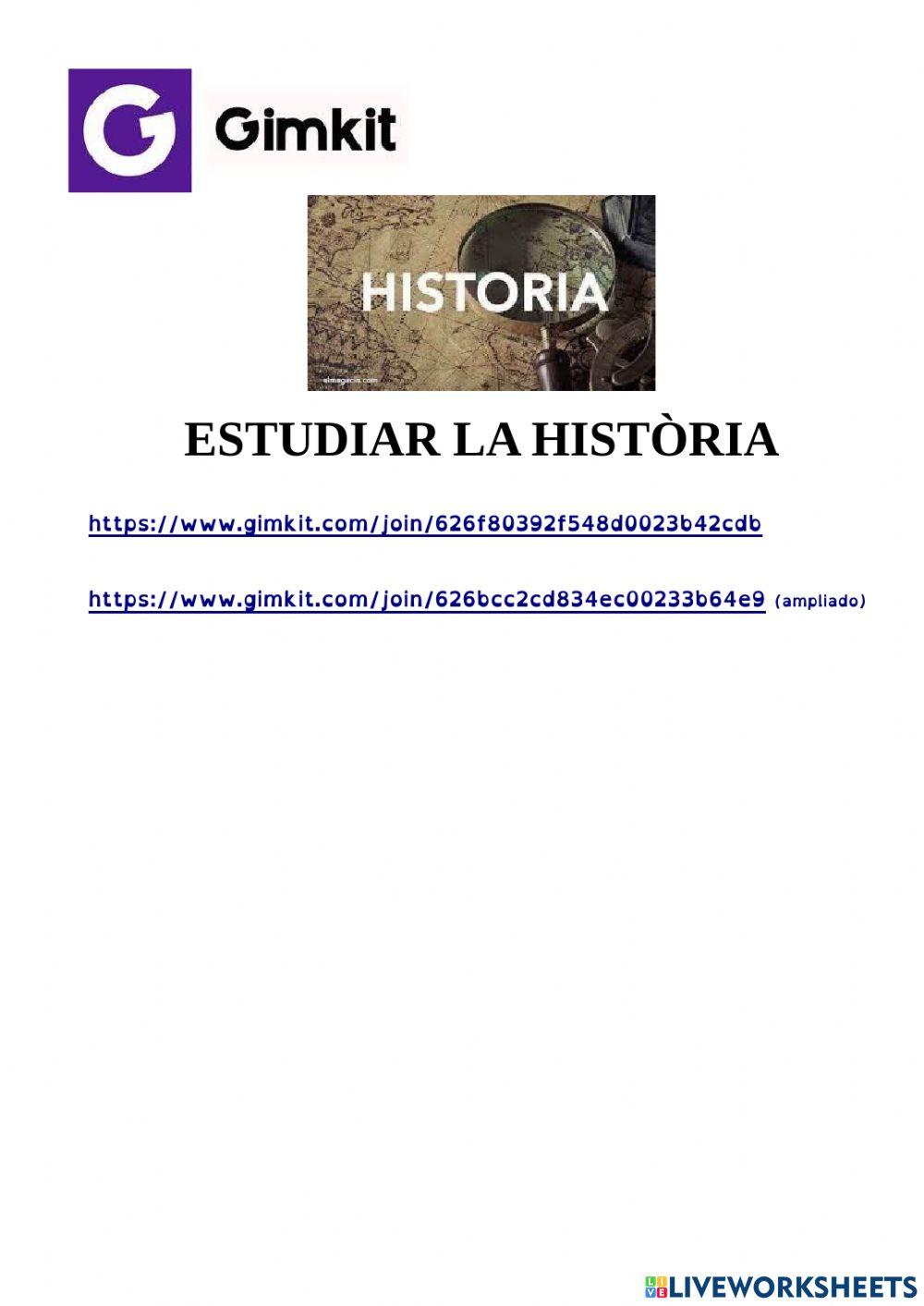 Gimkit de Ciències Socials