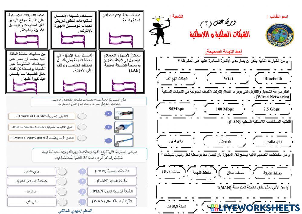 ورقة6:تقنية رقمية 3-1
