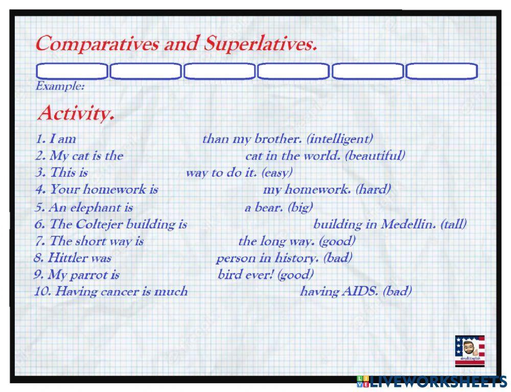 Comparative superlative