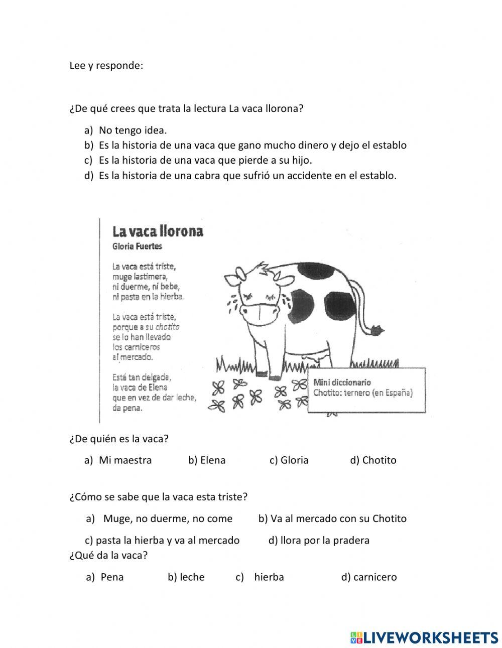 Lectura de comprensión