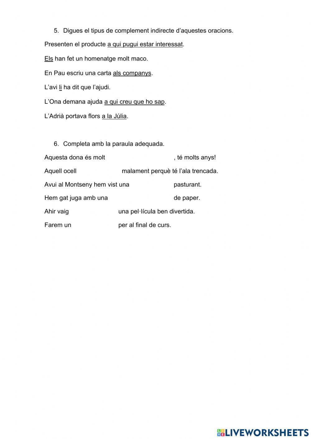 Fitxa Repàs T7AD 6è