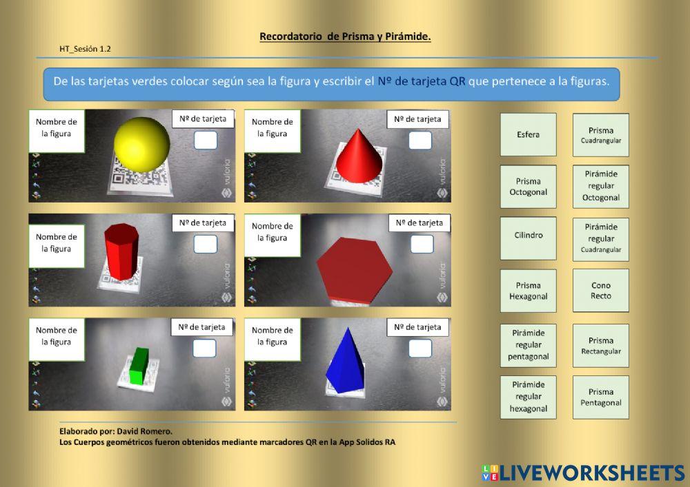 Diferenciar cuerpos geométricos
