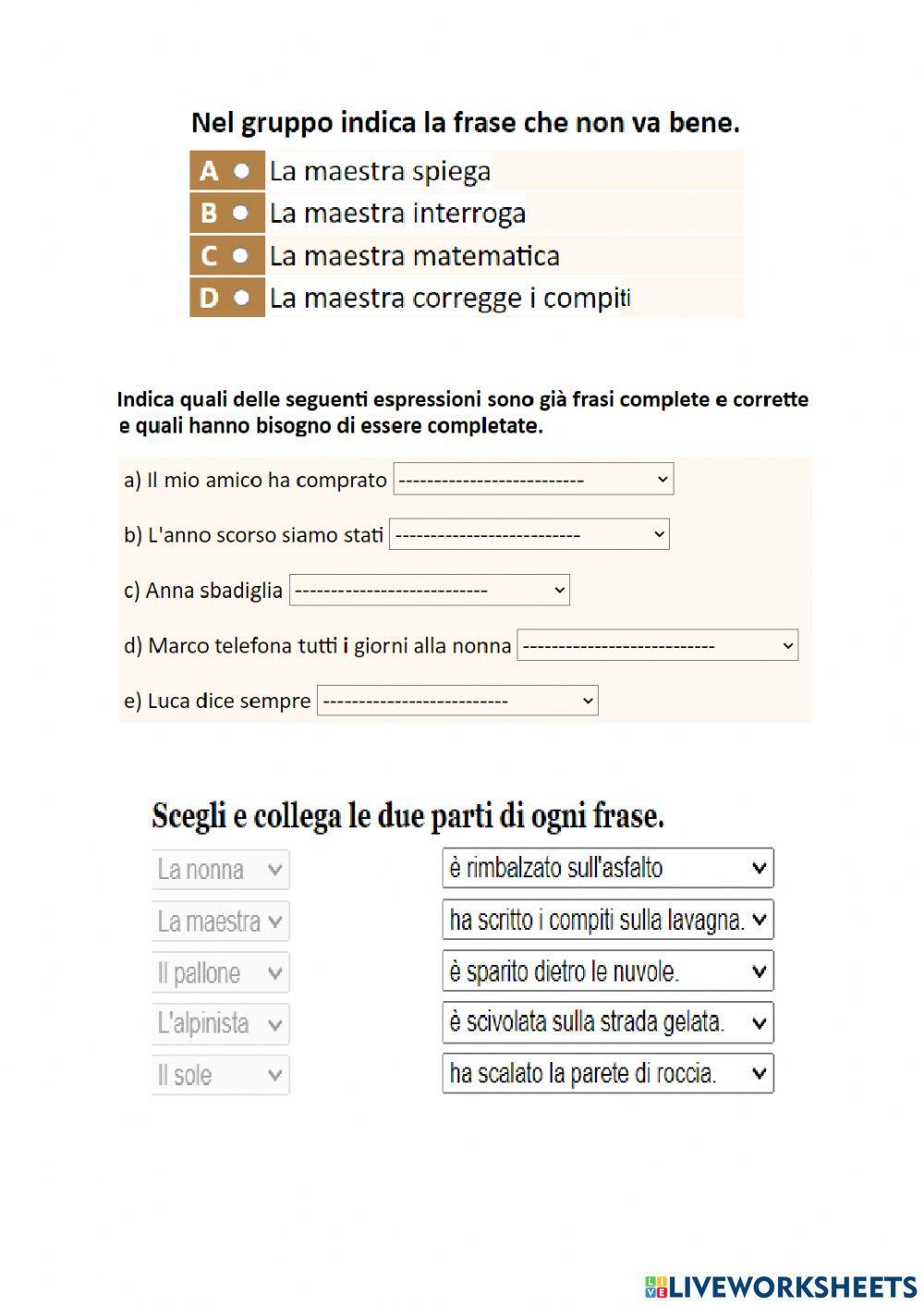 Grammatica INVALSI Grammatica INVALSI