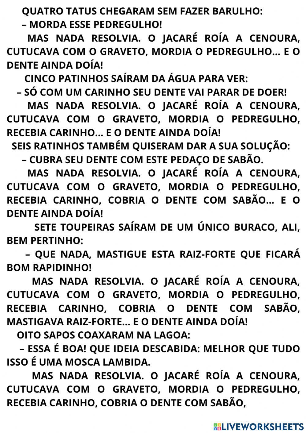 E o dente ainda doía