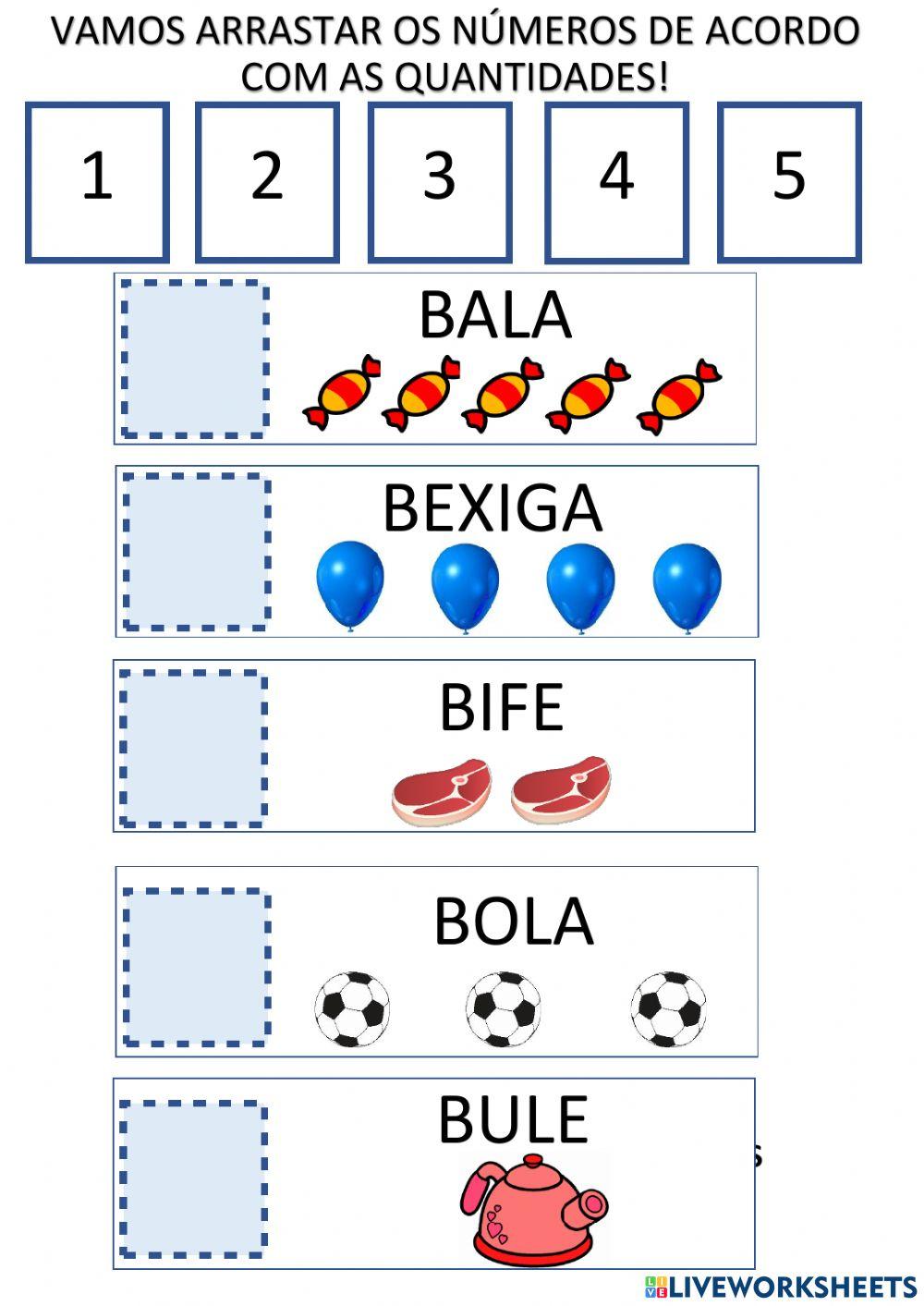 Arrastar e ligar - quantidades até 10