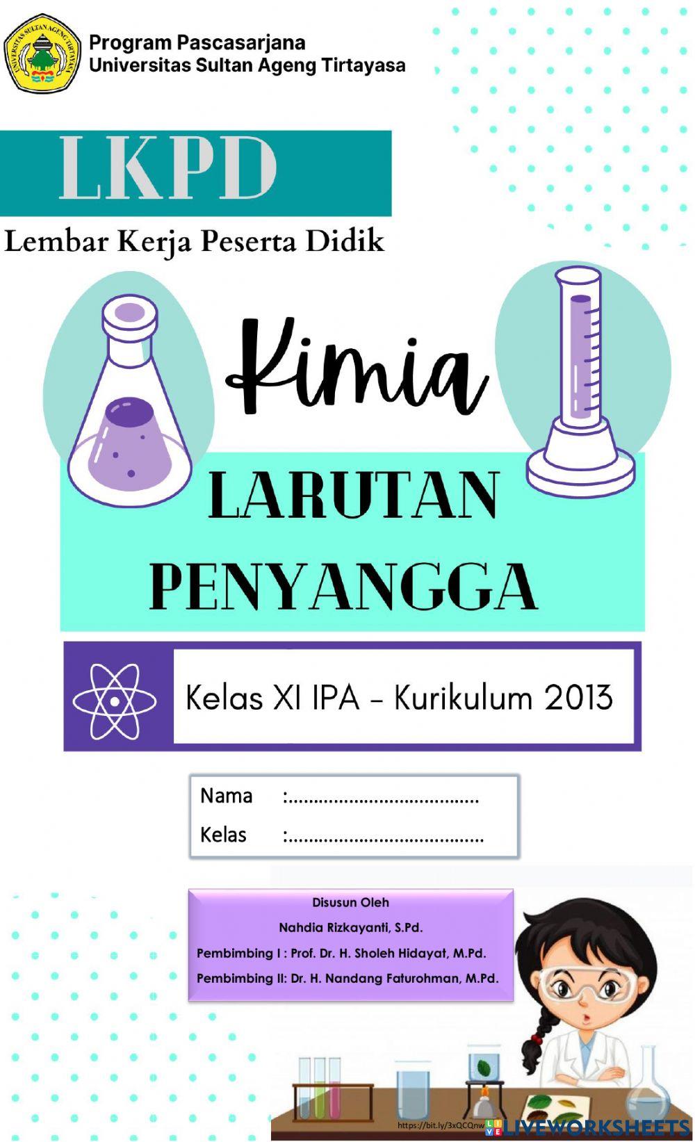 LKPD Larutan Penyangga (keg 2) LKPD Larutan Penyangga (keg 2)