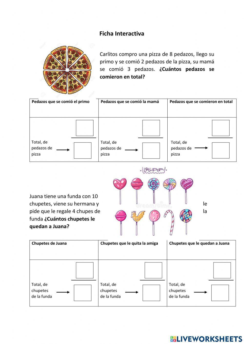 Problemas con fracciones homogéneas