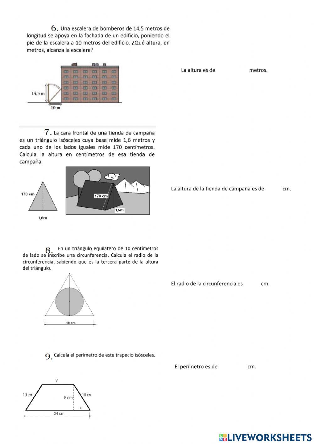 SEMEJANZA. TEOREMA DE PITÁGORAS