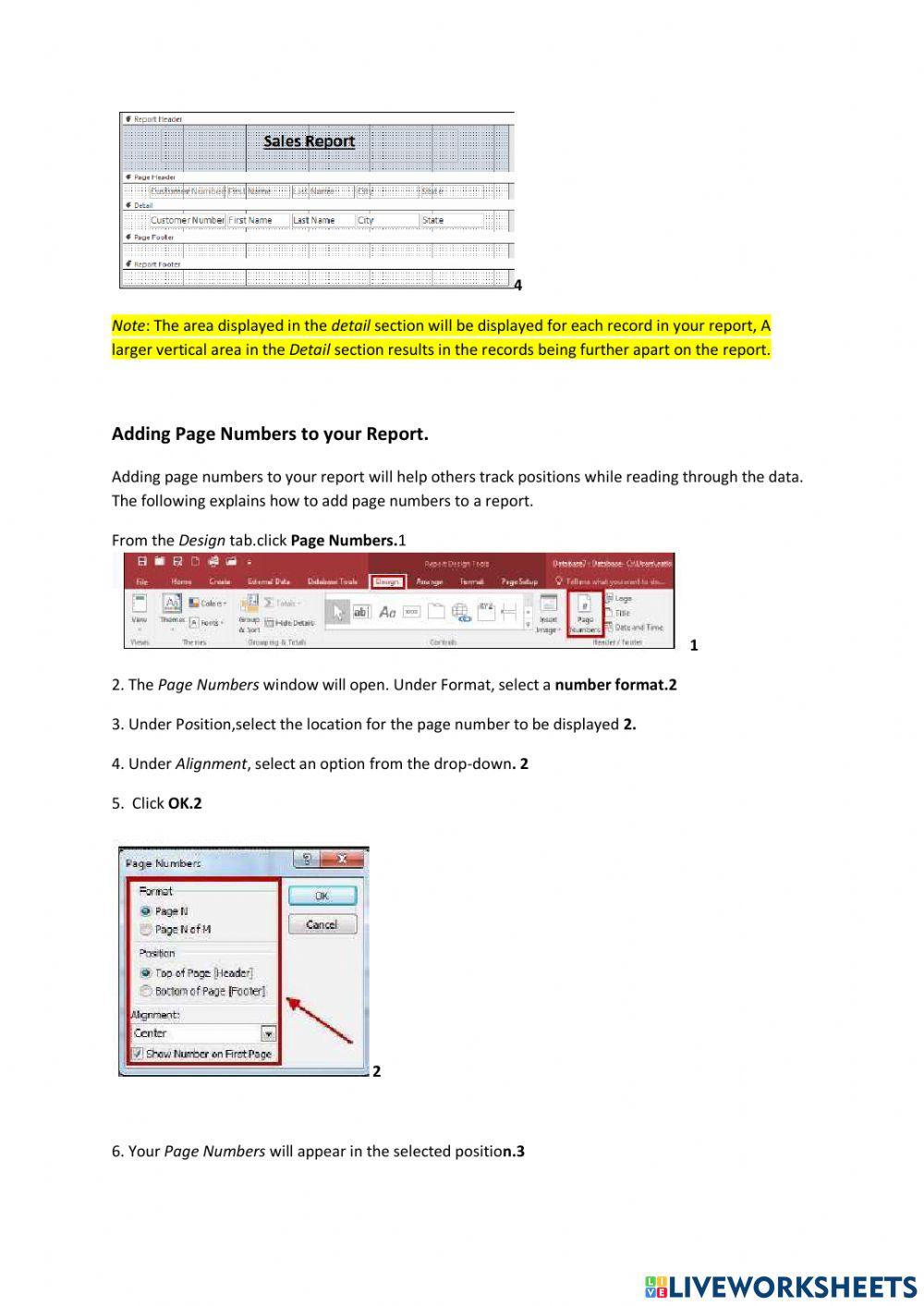 Lesson 2    Adding Fields Saving Viewing and Printing A Report