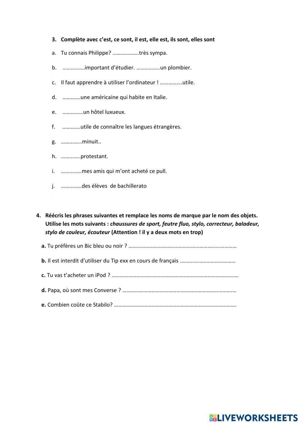 Examen dossier 4 3º ESO