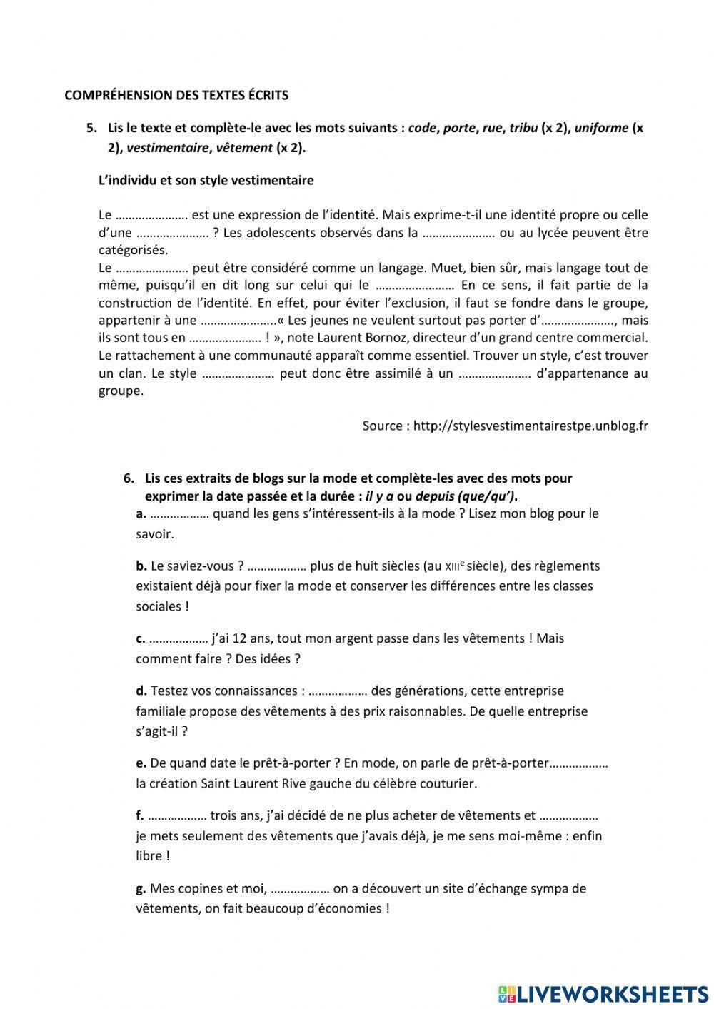 Examen dossier 4 3º ESO