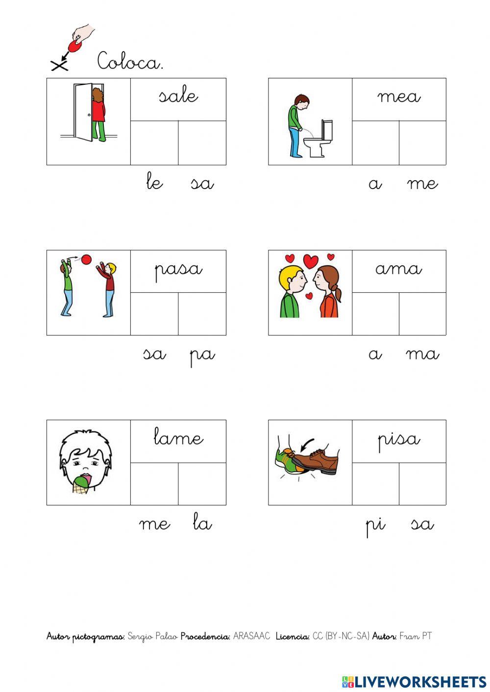 Escribir verbos con p, l, m, s. Escribir verbos con p, l, m, s.