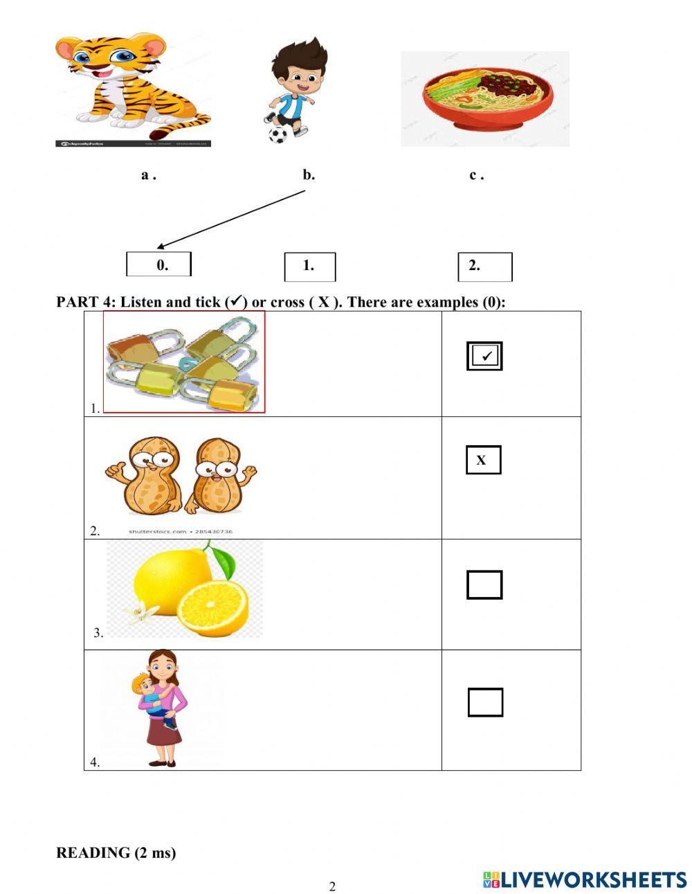 Đề thi học kì 2 lớp 1