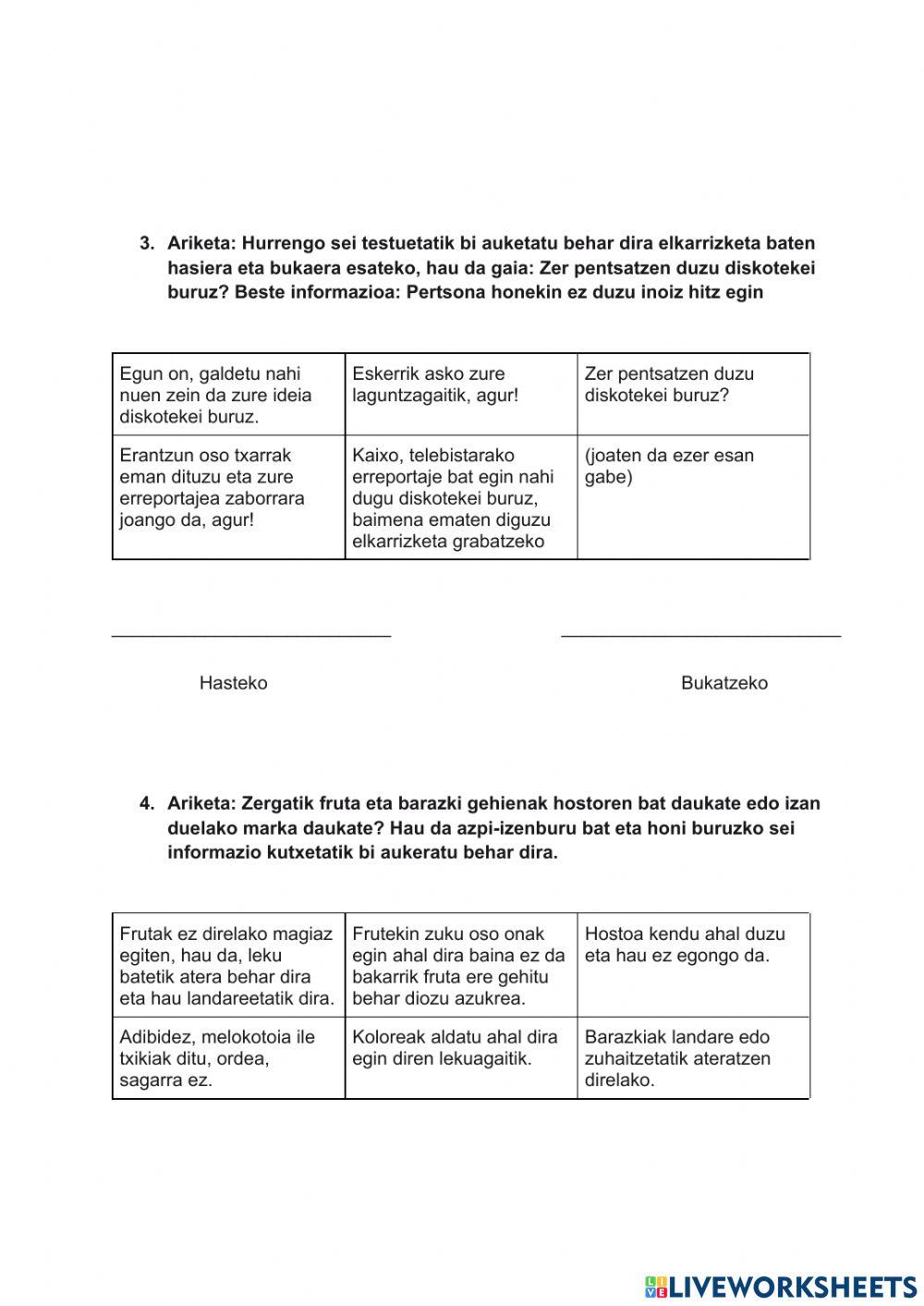 Euskara azterketa birpasatzen
