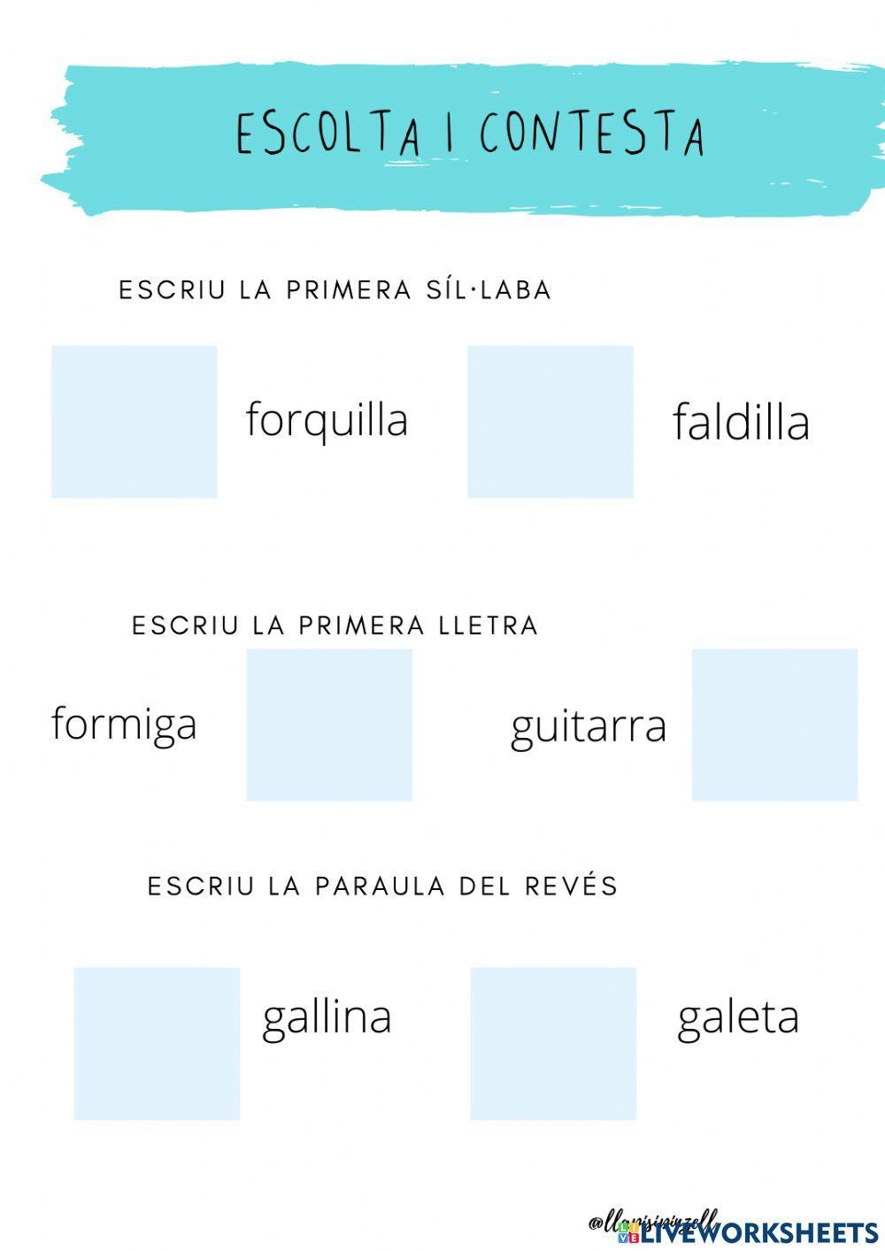 Trisíl·labs 4 primera part