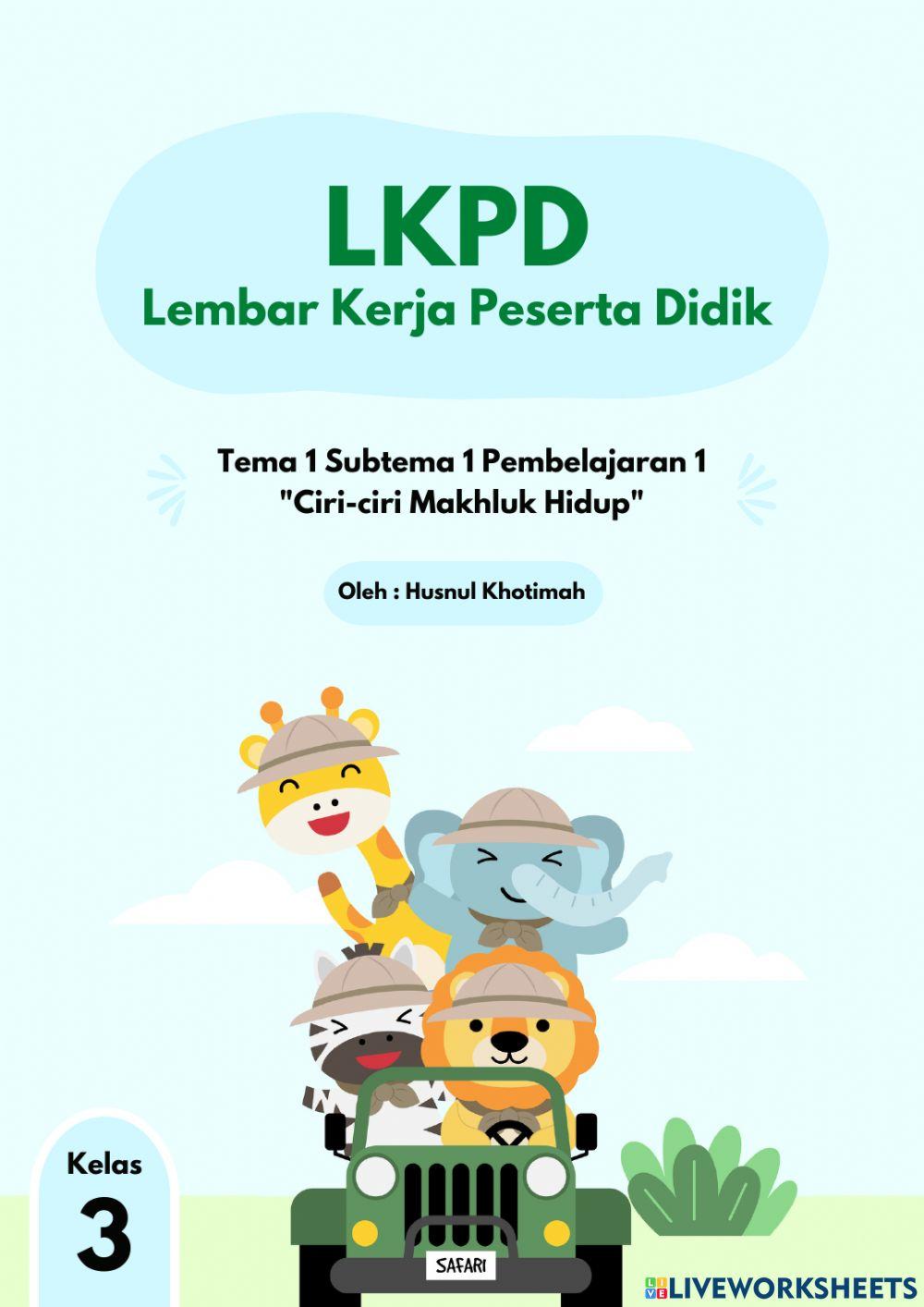 LKPD Kelas 3 Tema 1 Subtema 1 PB.1