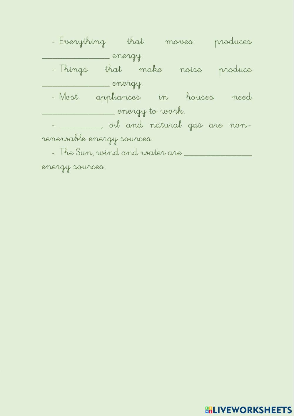 Natural Science - Unit 5 review