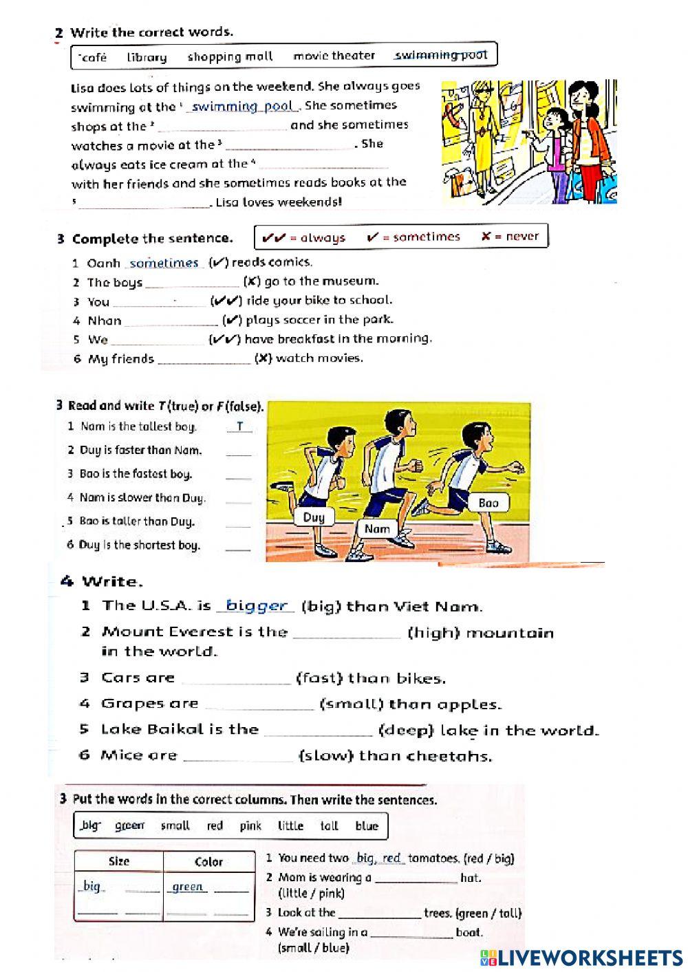 Grade 4- Family and friends 4 special- Tiếng anh 4