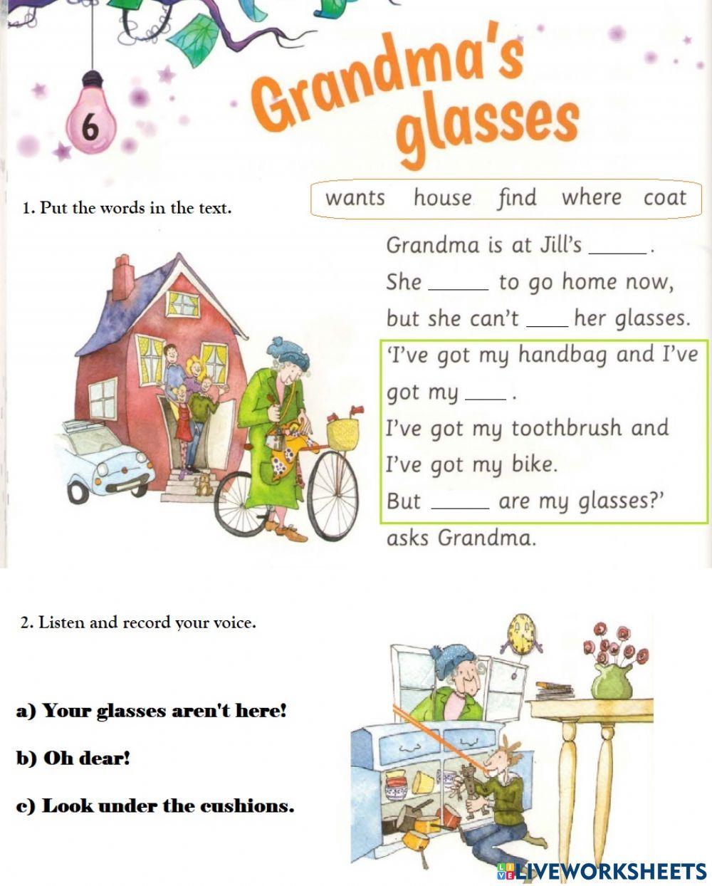 Grandma's glasses