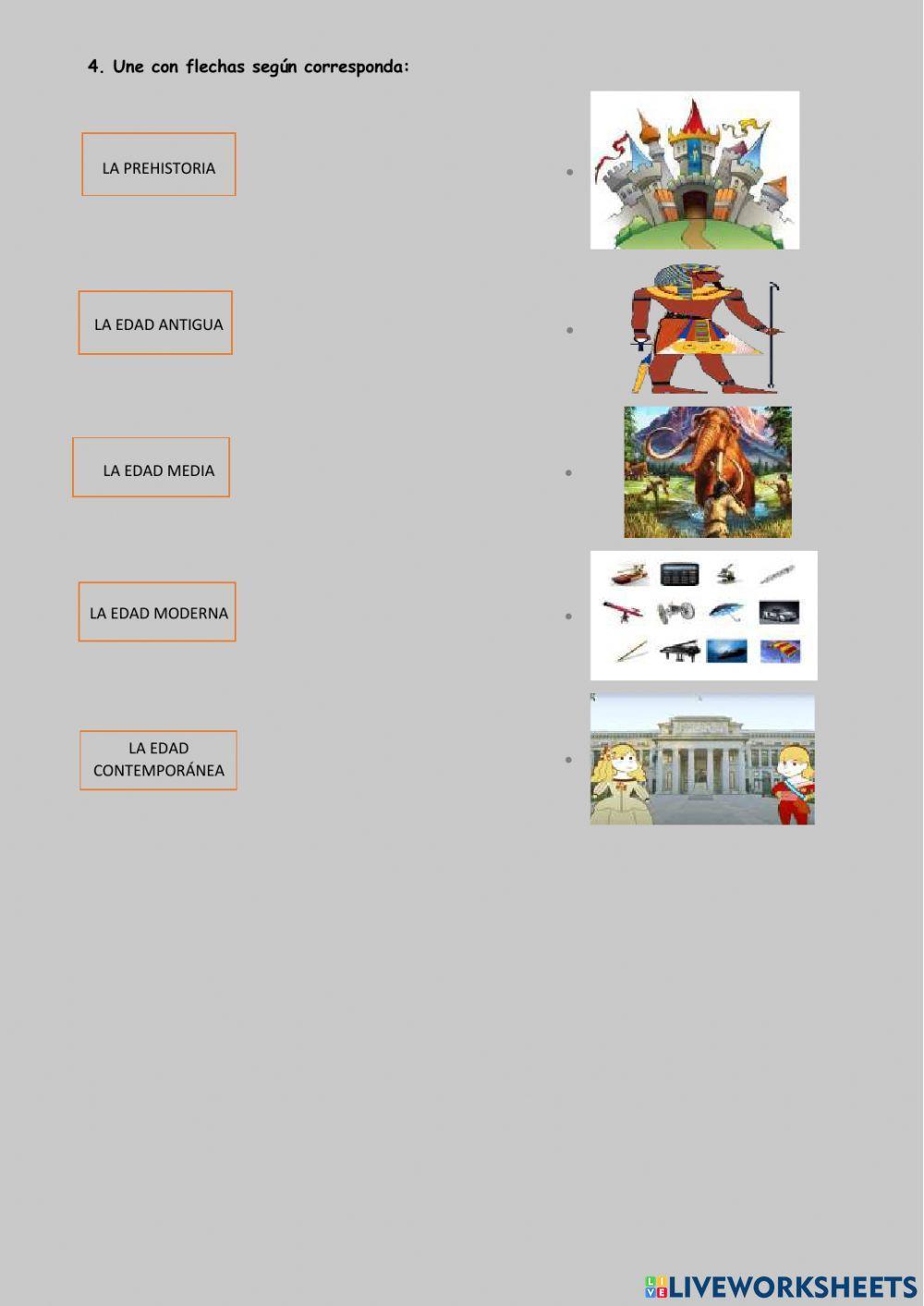 Repaso tema 5: La edad de la historia y La prehistoria