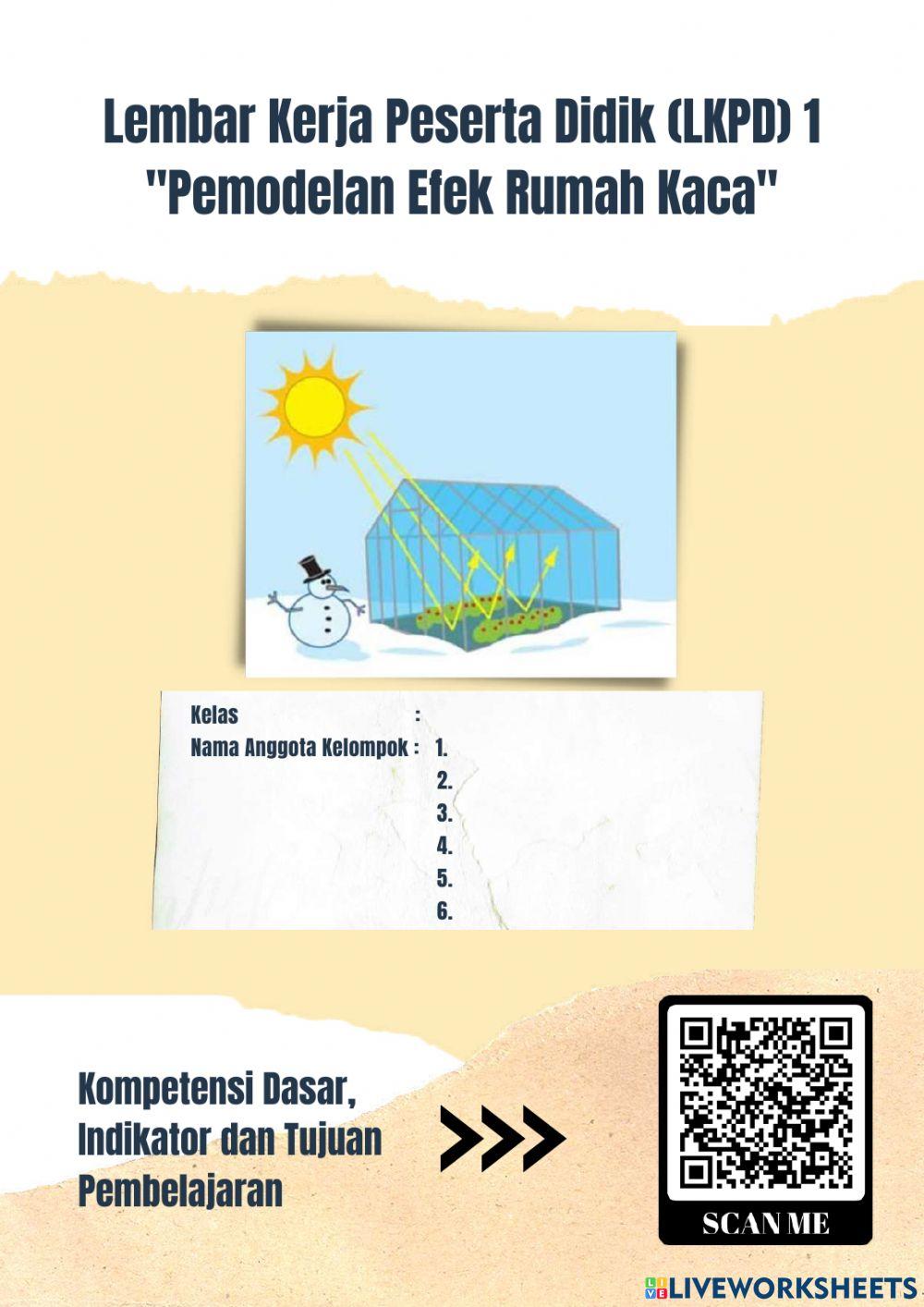 LKPD 1 - Pemodelan Efek Rumah Kaca