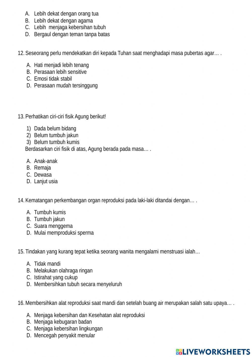 Soal UAS Muatan IPA Soal UAS Muatan IPA