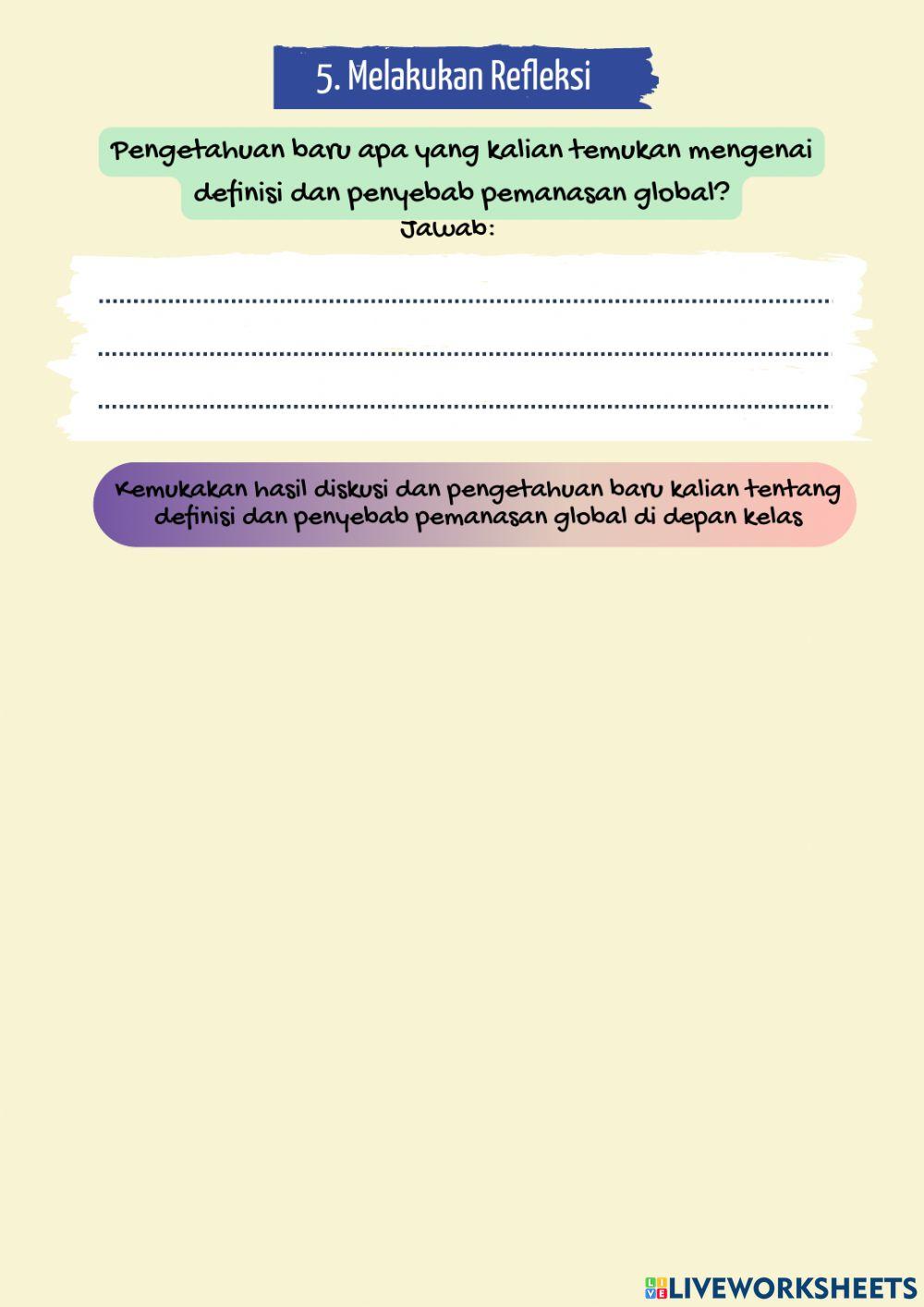 LKPD 2 - Studi Literasi -Definisi dan Penyebab Terjadinya Pemanasan Global