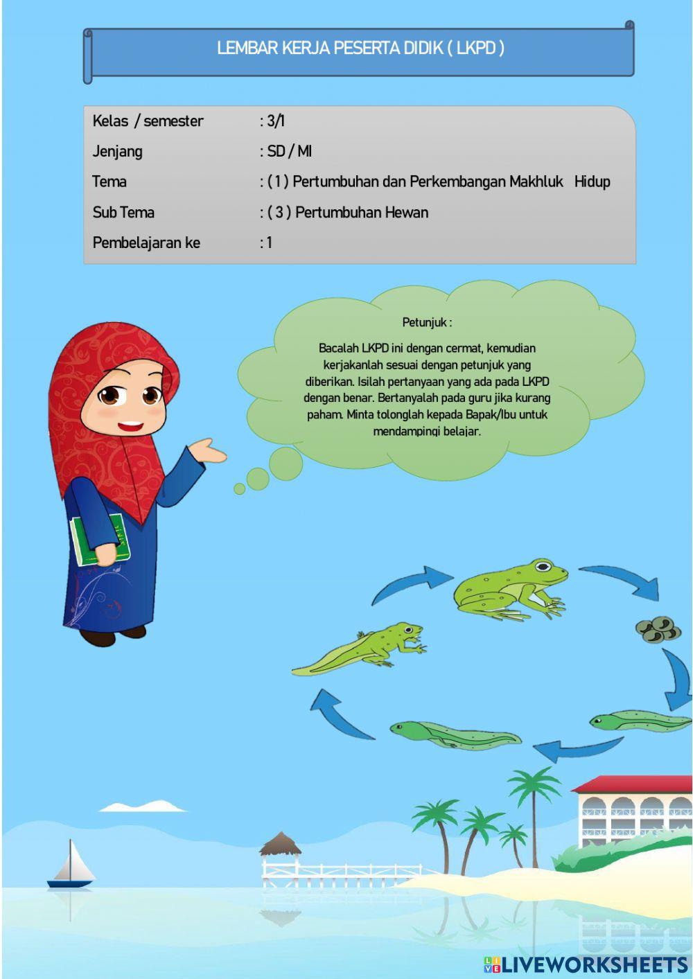 Lkpd sd kelas 3 semester 1 tema 1