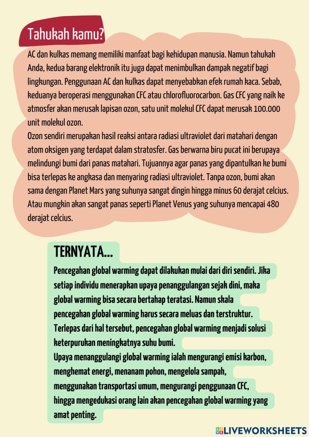 LKPD 3 - Studi Literasi & Pembuktian -Dampak & Upaya Menanggulangi Pemanasan Global