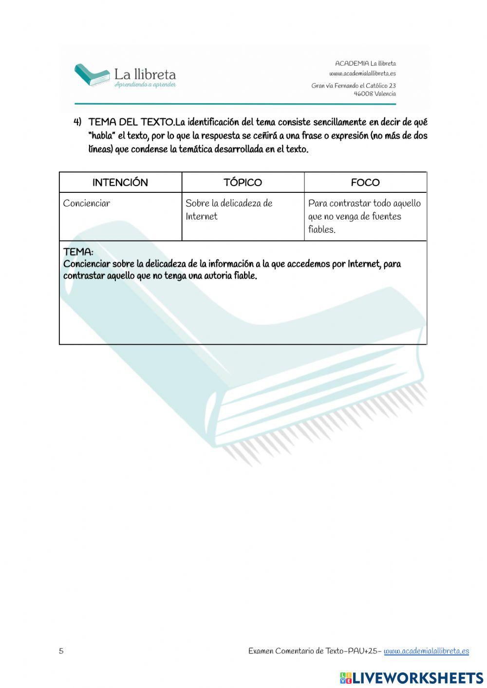 Pau +25 2017 comentario de texto