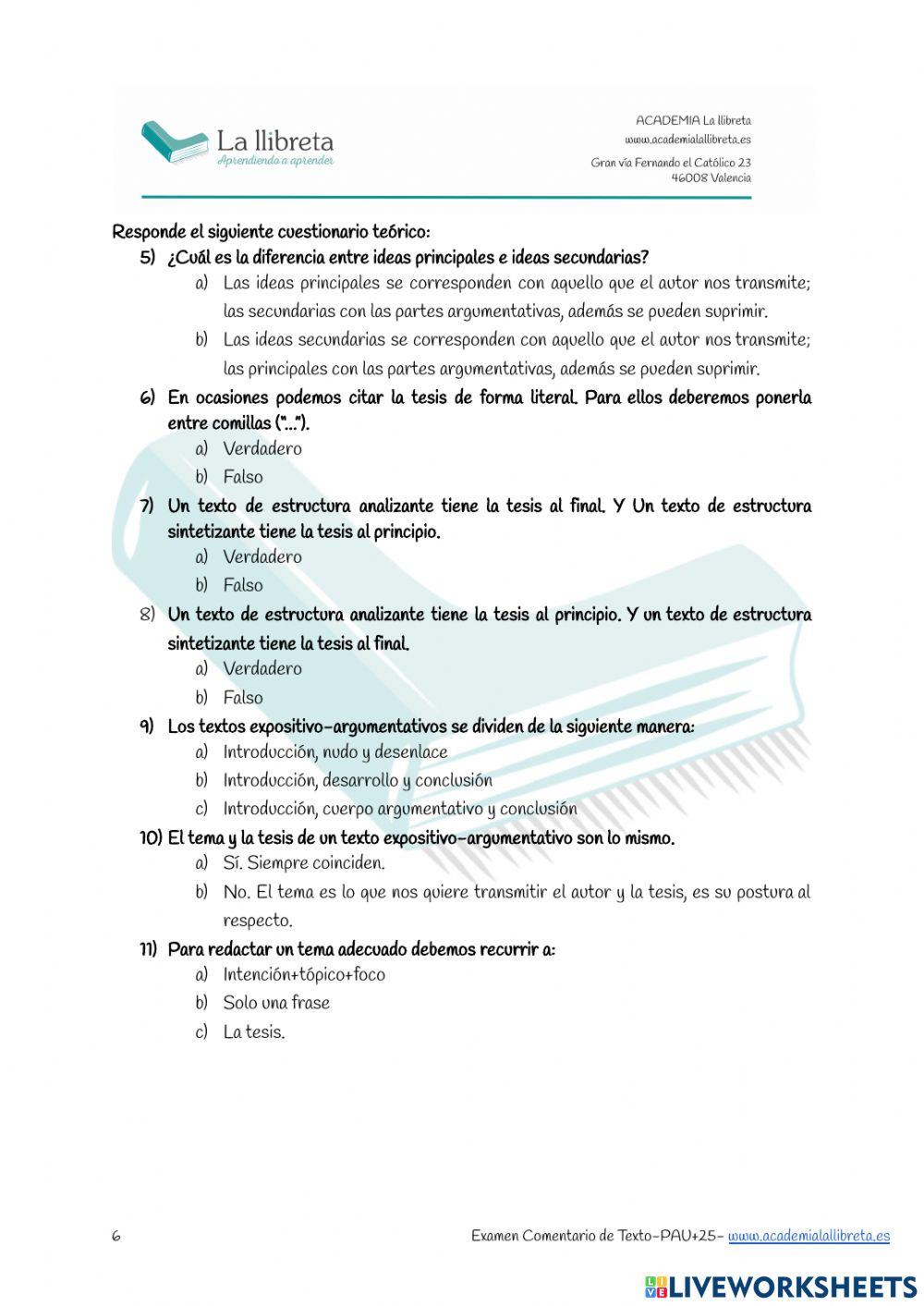 Pau +25 2017 comentario de texto