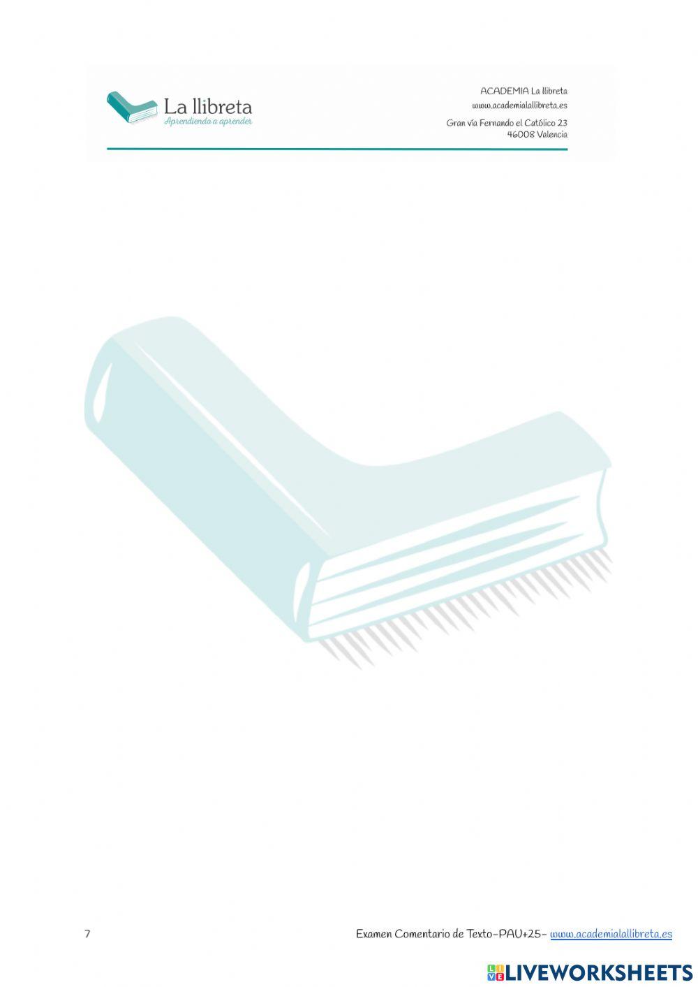 Pau +25 2017 comentario de texto