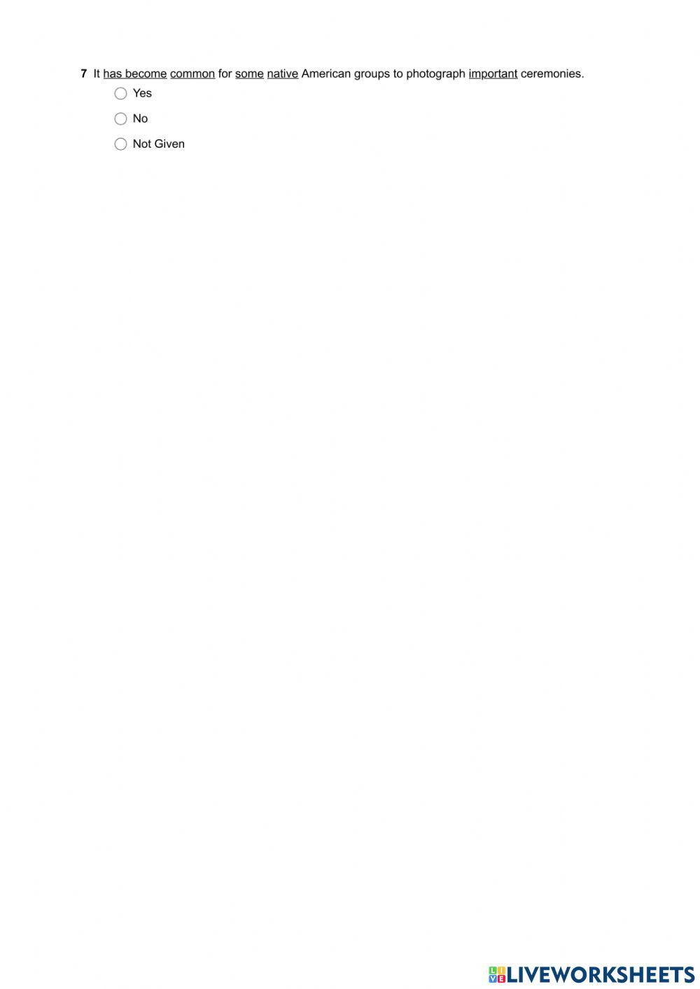 Mindset IELTS 1 - Reading Skills Modules - Unit 6 Ex6