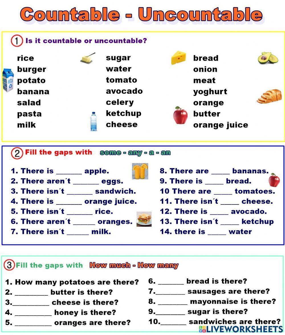There isn t bread. Countable and uncountable. Countable and uncountable упражнения. Английский countable and uncountable Nouns. Countable and uncountable Nouns упражнения.