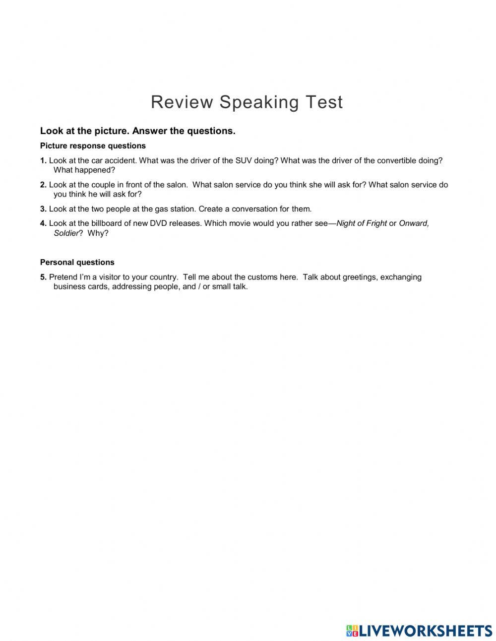 Review test