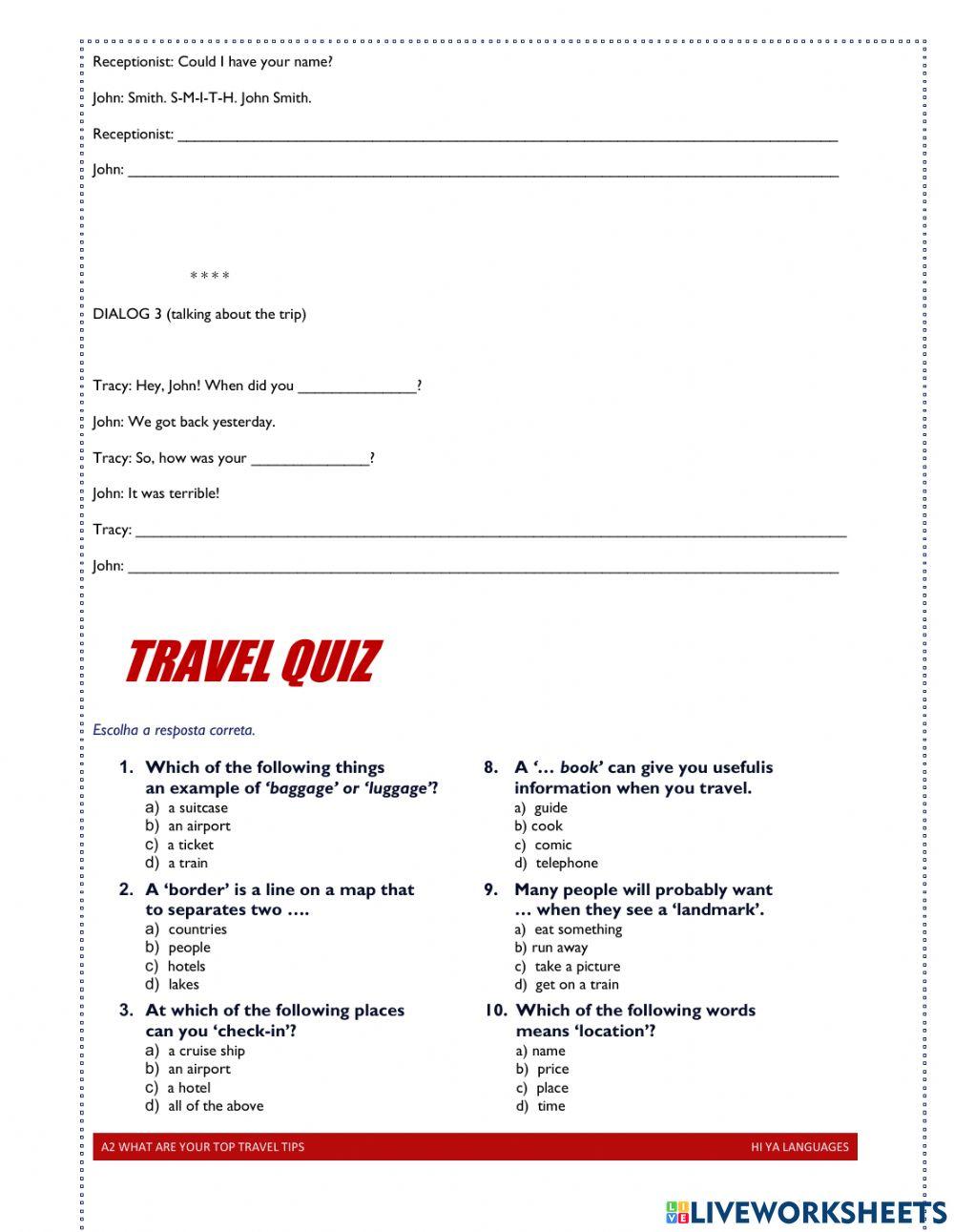 What are your best travelling tips Classes